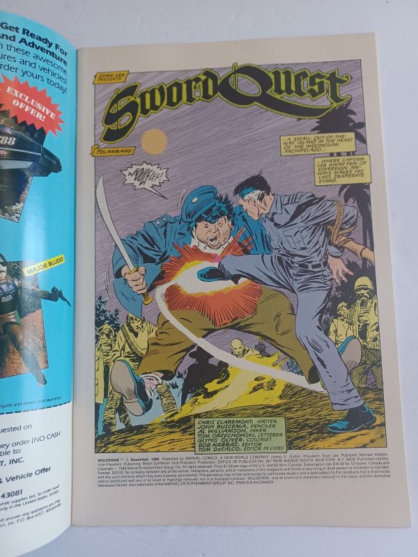 Wolverine #1 - 1st appearance as Patch - 1988 -NM