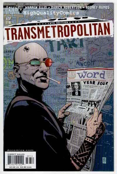 TRANSMETROPOLITAN #37, NM+, Warren Ellis, Ramos, Vertigo, 1997, Darick Robertson