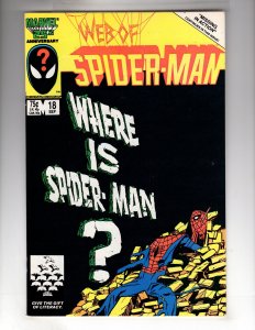 Web of Spider-Man #18 (1986)   - [CR400-FP#01]