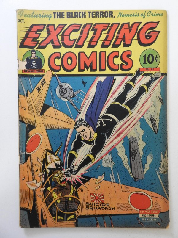 Exciting Comics #41 (1945) GD Condition! 4 in tear fc