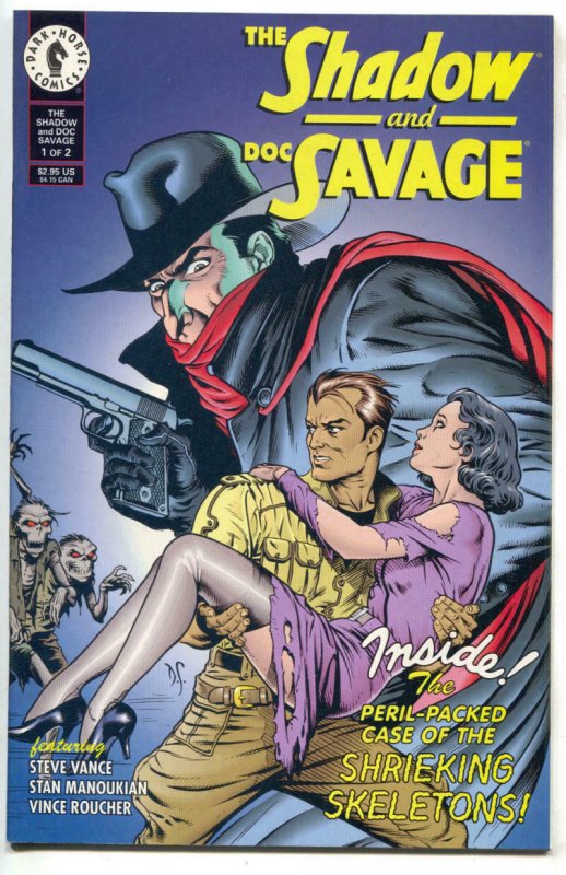 SHADOW AND DOC SAVAGE #1, VF/NM, Dark Horse, Dave Stevens, 1995