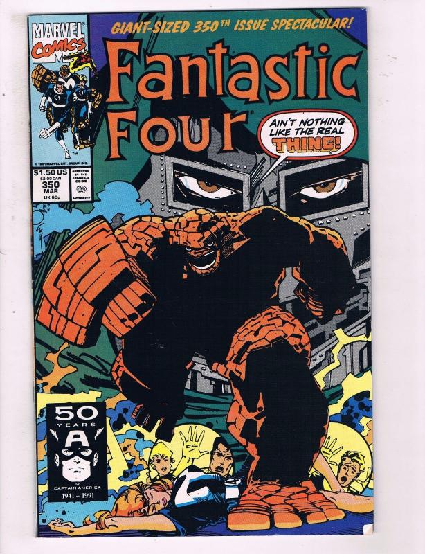 Fantastic Four #350 VF Marvel Comics Comic Book Thing Torch DE14