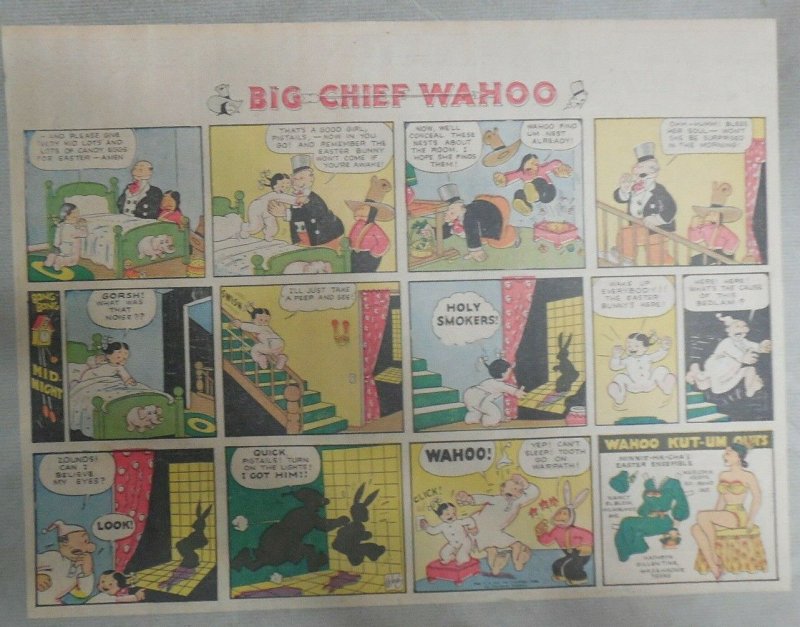 Big Chief Wahoo by Saunders & Woggon from 4/17/1938 Size:Full Page