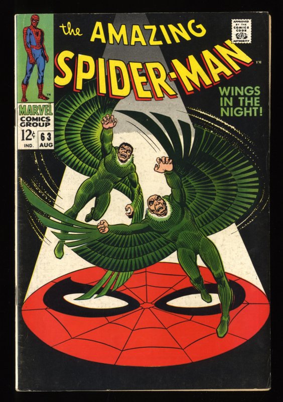 Amazing Spider-Man #63 FN+ 6.5 Vulture! Marvel Comics Spiderman