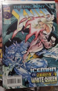 UNCANNY X-MEN #331 1996 MARVEL DISNEY  ICEMAN VS WHITE QUEEN