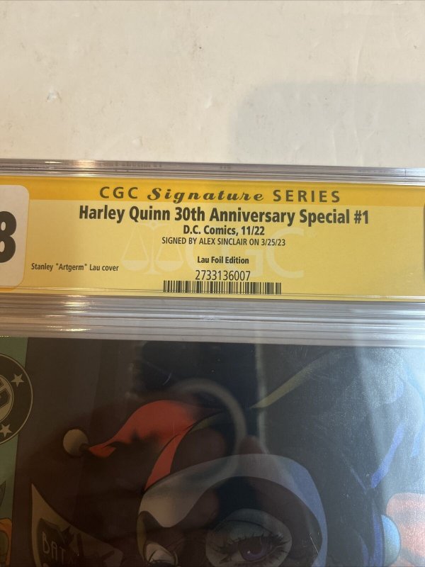 Harley Quinn 30th Anniversary (2022) # 1 (CGC 9.8 SS) 1:50 Signed Alex Sinclair!