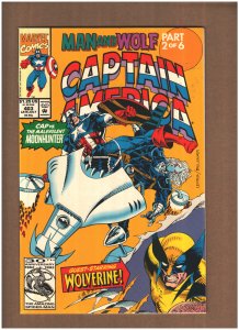 Captain America #403 Marvel Comics 1992 WOLVERINE app. VF/NM 9.0