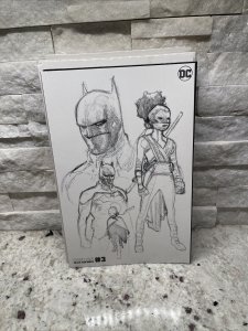 Batman Black White Vol 3 #3 2nd Print Olivier Coipel Design Robin 2021 DC