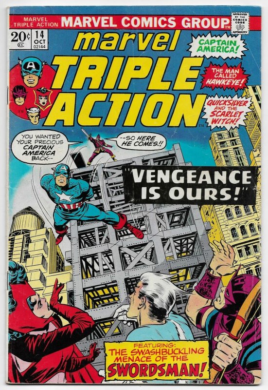 Marvel Triple Action #14 | Avengers | Captain America (1973)