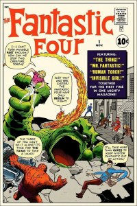 ?~MONDO~FANTASTIC FOUR #1~?~JACK KIRBY~SCREENPRINT POSTER~?~ ONLY 225 MADE~?