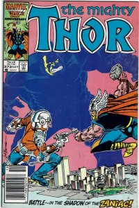 Thor #372 (1966 v1) Walt Simonson 1st Time Variance Authority Newsstand NM-