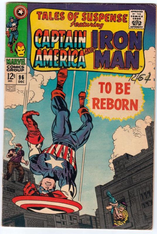 Tales of Suspense #96 (Dec-67) FN/VF Mid-High-Grade Iron Man, Captain America