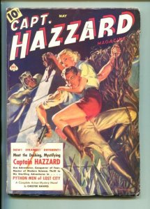 CAPT. HAZZARD #1-05/1938-NORMAN SAUNDERS-PYTHON MEN OF LOST CITY-vf minus 