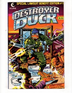 Destroyer Duck #1 (1982) 1st Appearance Groo The Wanderer Jack Kirby / ID#399