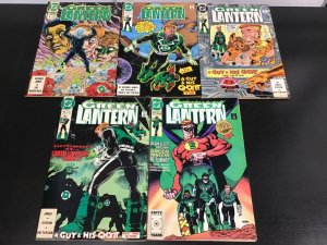 5PC GREEN LANTERN LOT (8.0)  #8-11, 19!! 1991