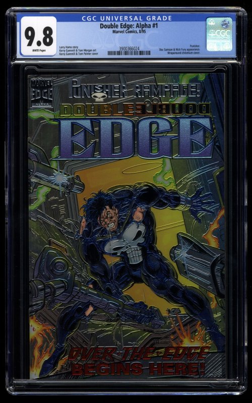 Double Edge: Alpha #1 CGC NM/M 9.8 White Pages