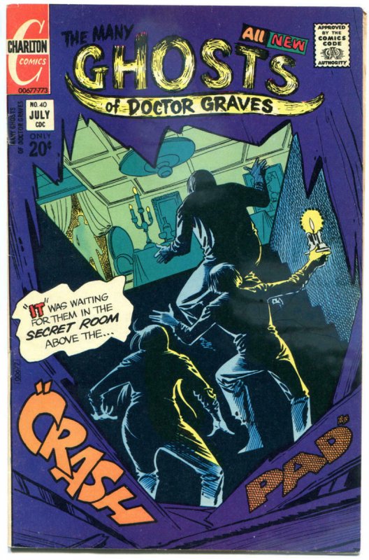 MANY GHOSTS of DOCTOR GRAVES #40, FN, Horror, 1967 1973, more Charlton in store