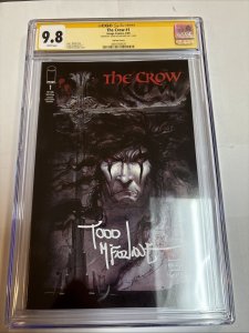 The Crow (1999) # 1 (CCC SS 9.4 WP) Signed Full Todd McFarlane * Variant