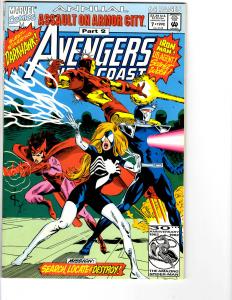 6 Avengers West Coast Marvel Comic Books Annual # 1 2 3 4 7 8 Iron Man Thor BH6