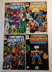 The Infinity Gauntlet #1-6 Complete Set Marvel Comics 1991 VF/NM Thanos Warlock