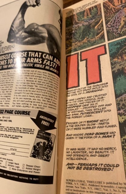 Supernatural Thrillers #1 (1972)classic horror