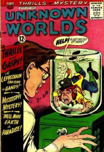 Unknown Worlds #35 FN ; ACG | Leprechaun Crowning Cover 1964