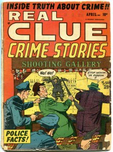 REAL CLUE CRIME STORIES V6 #2, VG-, 1951, Golden Age, Pre-code, more in store