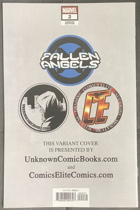 Fallen Angels #2 Oliver Variant Cover (2020, Marvel) NM+