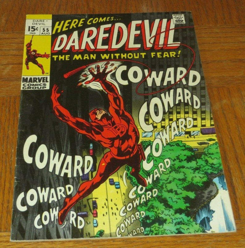 Daredevil #55 VG- 1969 Marvel Silver Age Comic Mr Fear Revealed as Starr Saxon