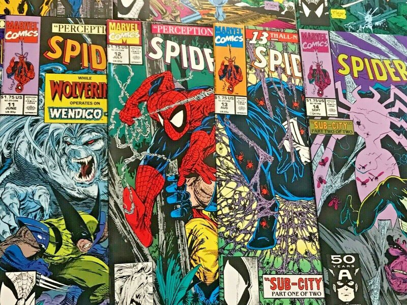 SPIDER-MAN#1-14 VF/NM LOT 1990  TODD MCFARLANE MARVEL COMICS