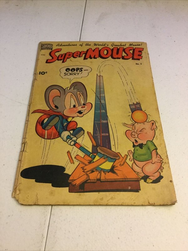 Super Mouse 5 Gd Good 2.0 Standard Comics Golden Age