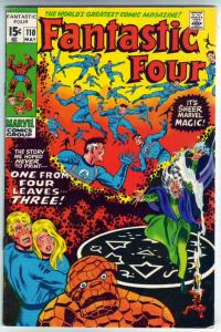 Fantastic Four #110 (May-71) VF+ High-Grade Fantastic Four, Mr. Fantastic (Re...