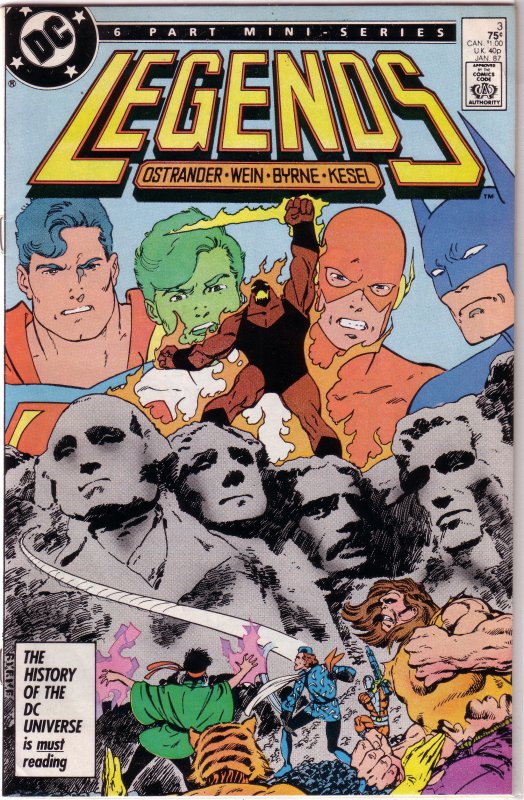 Legends   #3 of 6 VG (1986 DC) Wein/Ostrander/Byrne, 1st Suicide Squad