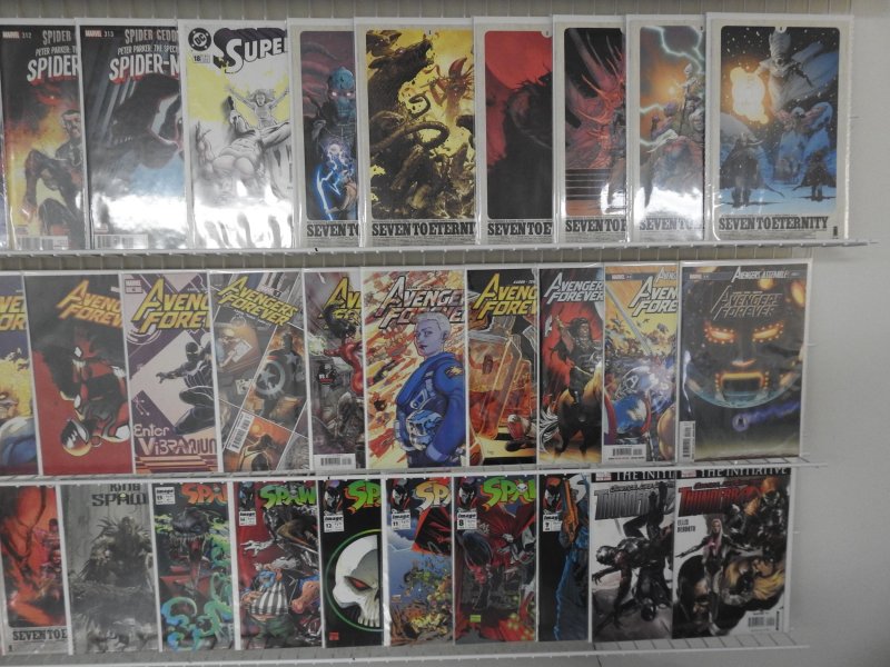 Huge Lot of 140+ Comics W/ Spider-Man, Spawn, Superman! Avg. VF+ Condition!