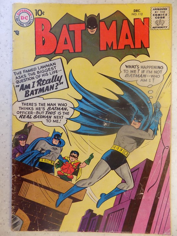BATMAN (1957) # 112 FIRST SIGNALMAN SOLID OLD BOOK