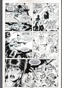 RONN SUTTON ELVIRA #149 ORIGINAL ART PAGE 12-THUNDER AGENTS PARODY-QUEEN 'B FN