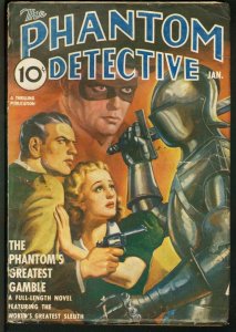 PULP:  PHANTOM DETECTIVE 1941 JAN-SUIT OF ARMOR COVER G