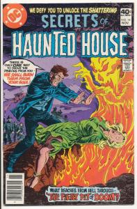 DC Comics Secrets of Haunted House #18 Fiery Pit of Doom Fine+ (HX60)   