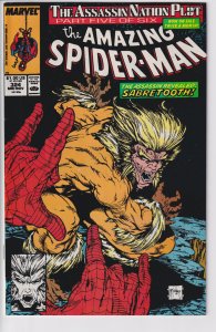 AMAZING SPIDER-MAN #324 (Nov 1989) VF- 7.5 white!