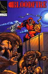 Bloodfire #4 VF/NM ; Lightning | Super Hero With HIV