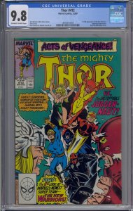 THOR #412 CGC 9.8 1ST NEW WARRIORS