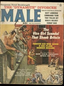 MALE SEP 1963-KUNSTLER COVER-VICE SCANDAL-BARBARA NELLI G