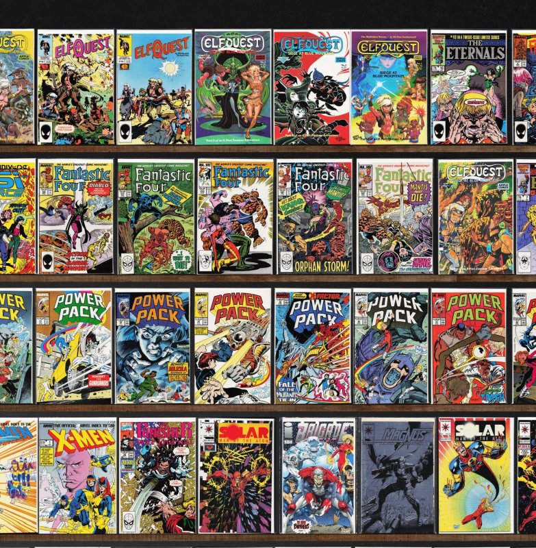 Huge Lot 150+ Comics with Power Pack, Psi Force, Fantastic Four & More!