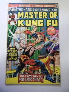 Master of Kung Fu #29 (1975) VG+ Condition Moisture stain BC