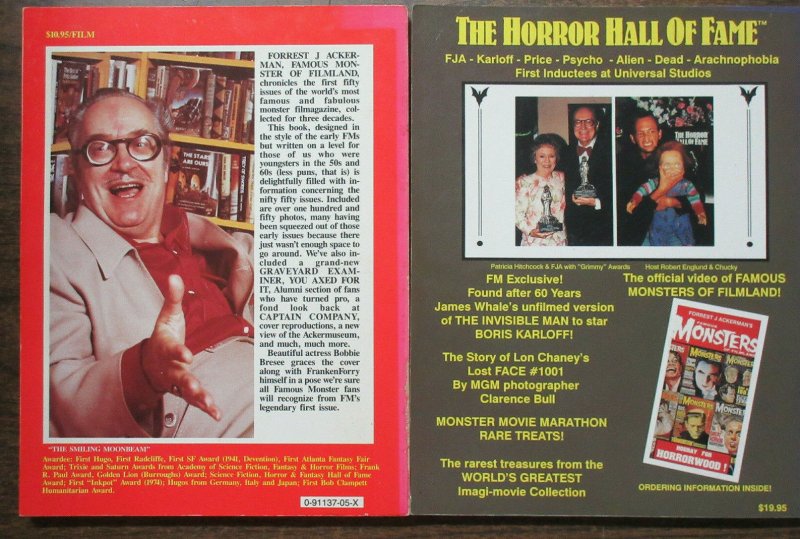 Forrest J Ackerman Famous Monster of Filmland Collector's Edition Book #1 + 2