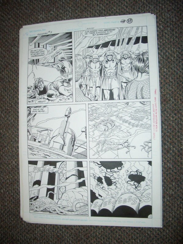 Curt Swan Original Art Aquaman #3 Page 17 -CURT SWAN 1989