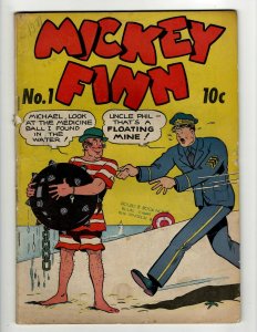 Mickey Finn # 1 VG Golden Age Comic Book 1942 Eastern NE4