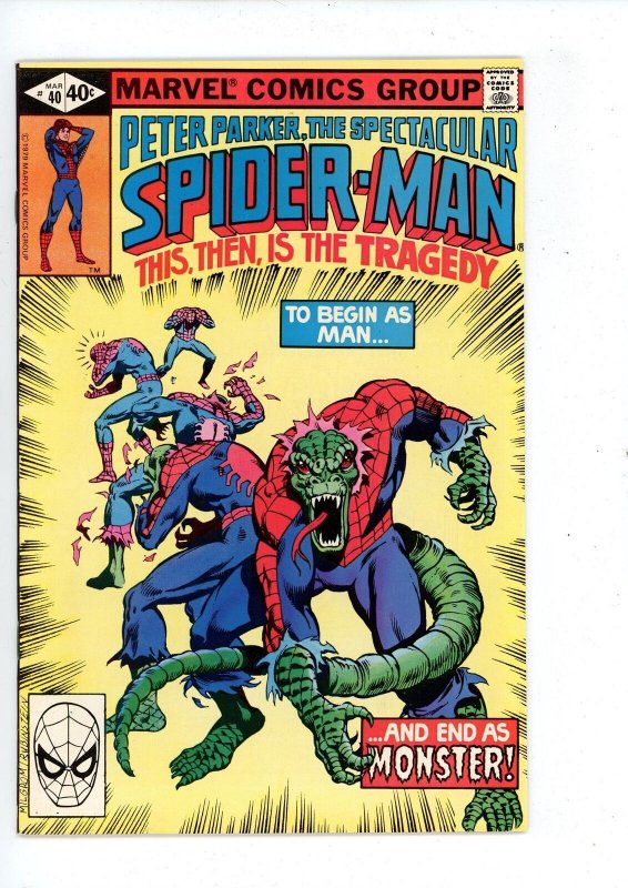 The Spectacular Spider-Man #40 (1980) Spider-Man Marvel Comics