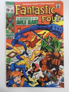 Fantastic Four #89 (1969) Indentions in cover  VG- Condition!