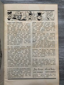 1982 THE COMIC CHECKLIST For Marvel Comics FN 6.0 Incredible Hulk Cover